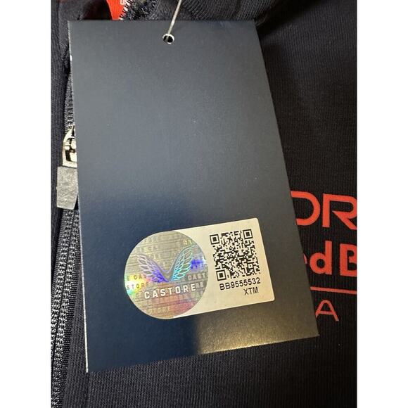 Oracle Red Bull Racing Hoodie Mens SMALL Blue Red Full Zip Sweatshirt - Picture 7 of 10